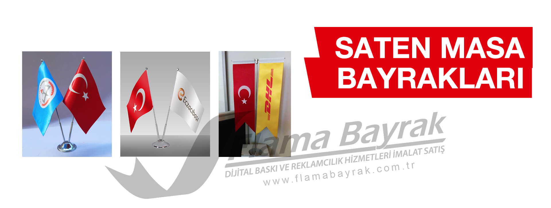 Saten Masa Bayrakları
