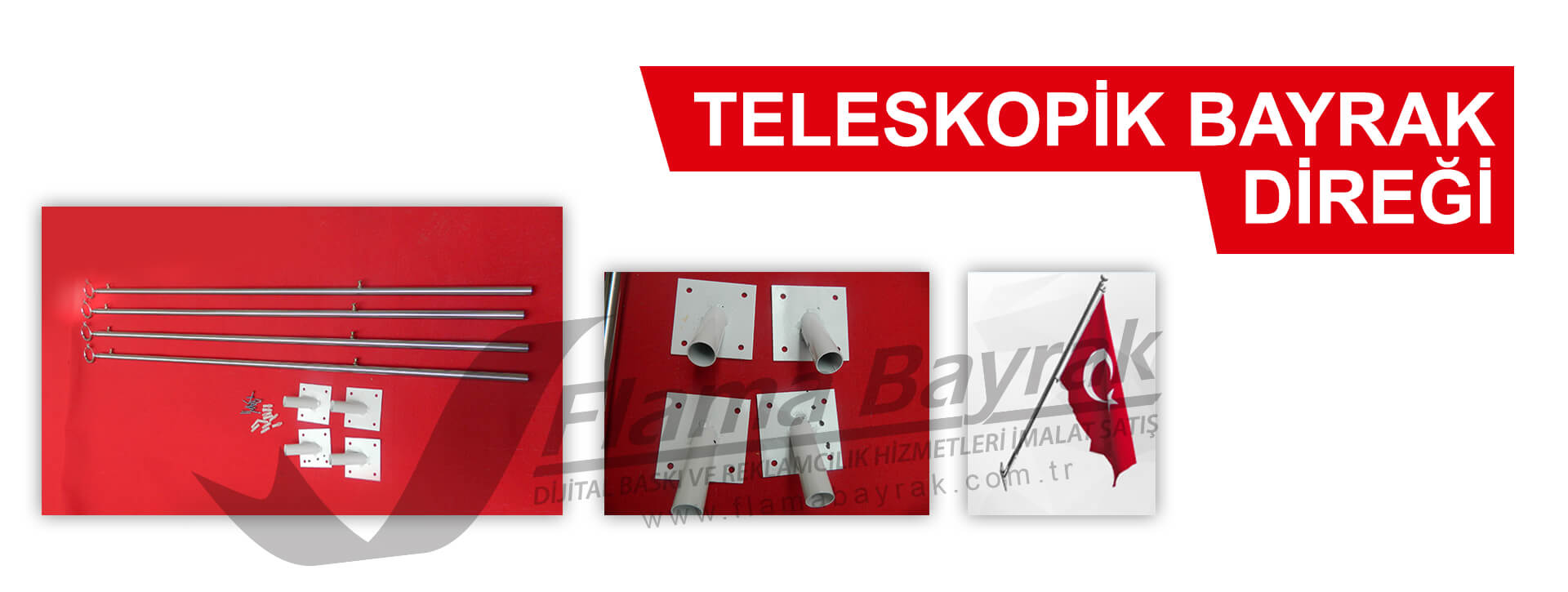 Teleskopik Bayrak Direği